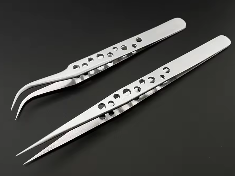 Anti-static metal tweezers - UK