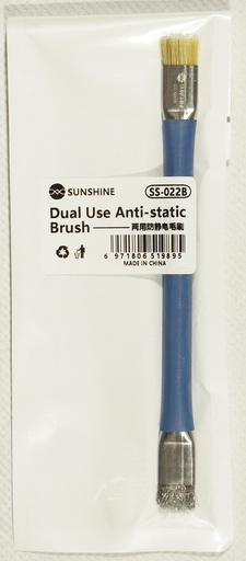 Antistatic double brush