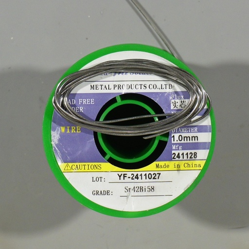 filo stagno bassa fusione 138°C senza piombo